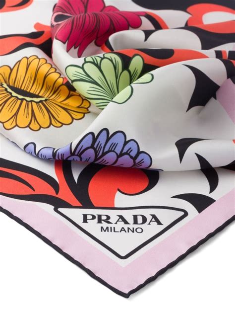 womens prada scarf|prada twill scarf.